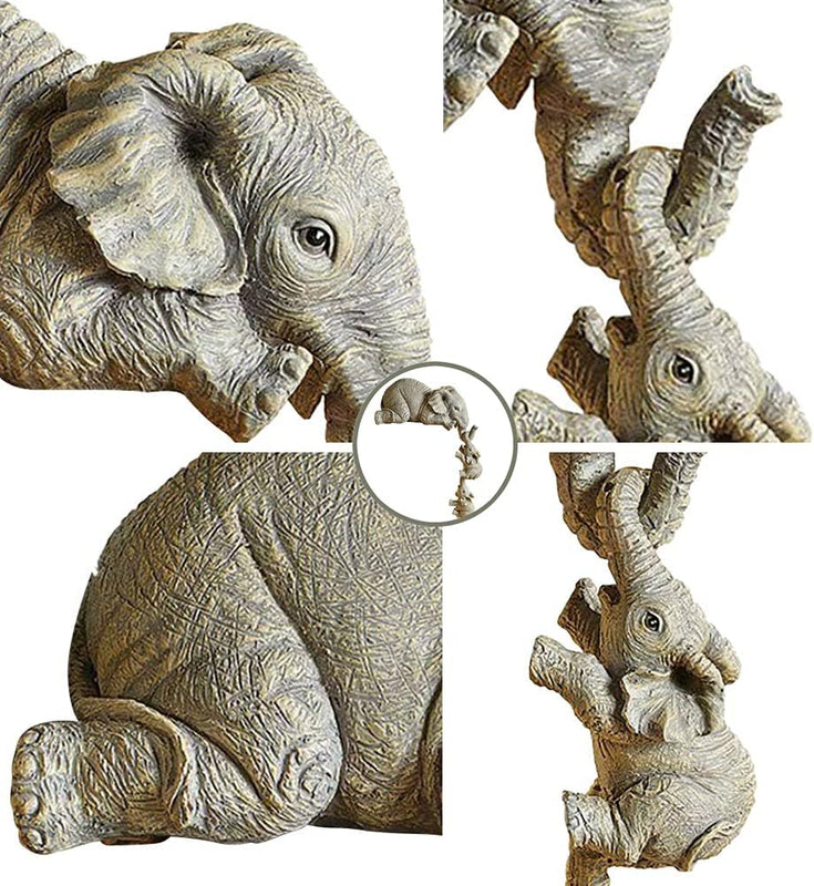 Eleva Decorative Elephants Family Figurines – Set of 3 Interior Decoration