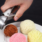 Scoop Ice Cream Scoop Stainless Steel | Robust & Dishwasher Safe | For small & large scoops | Smooth Handle