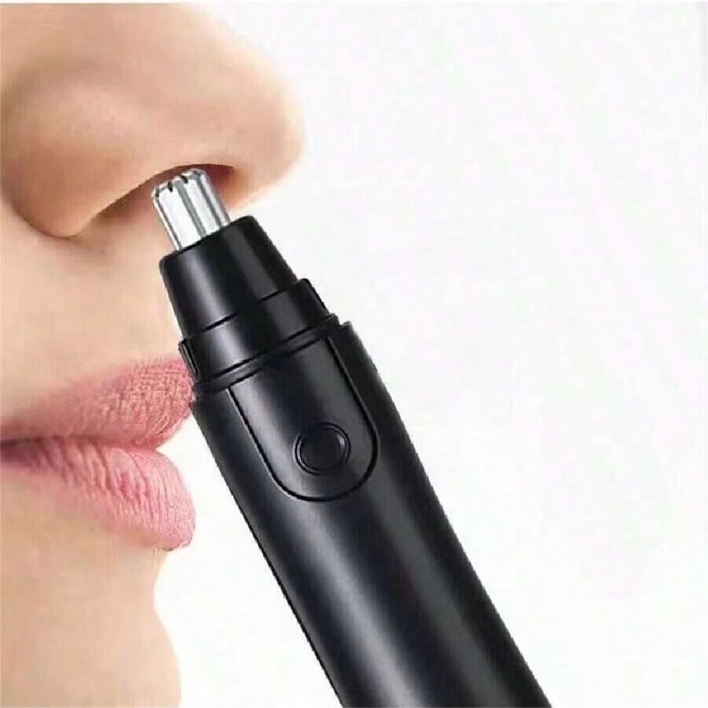 Men's Rechargeable USB Ear and Nose Hair Trimmer, Painless Facial and Eyebrow Groomer