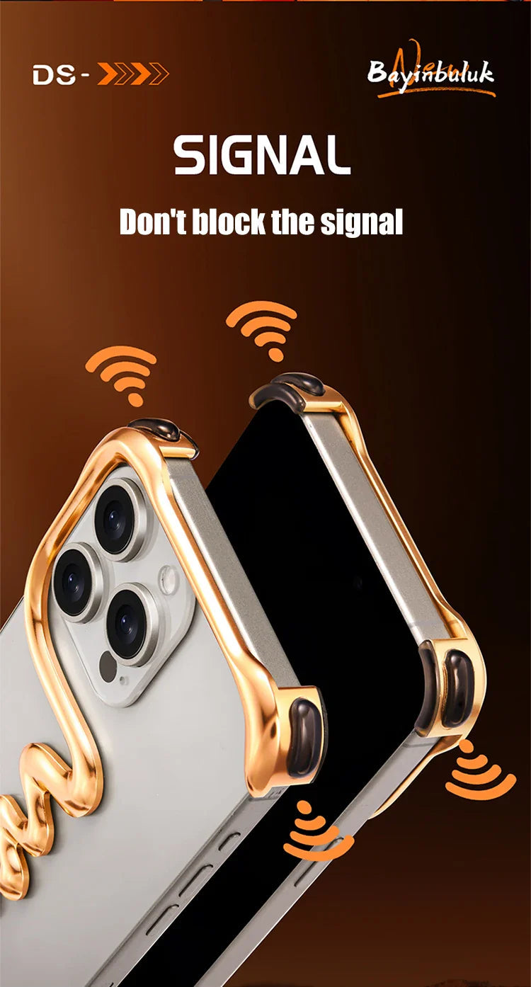 Metal Alloy Frameless iPhone Case