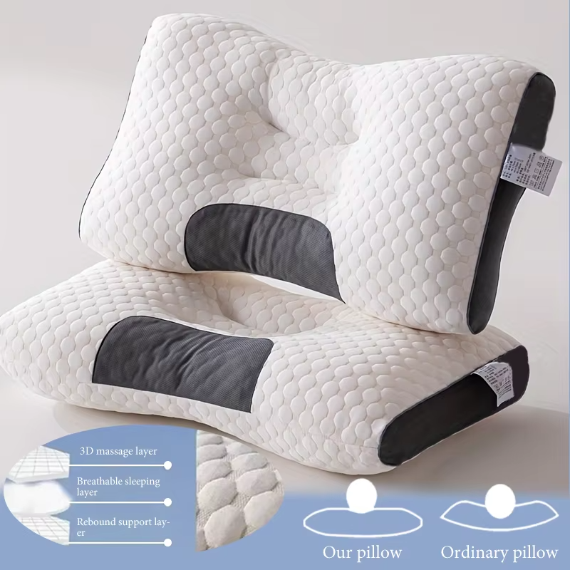 Adjustable Orthopedic Contour Pillow for Neck and Shoulder Support