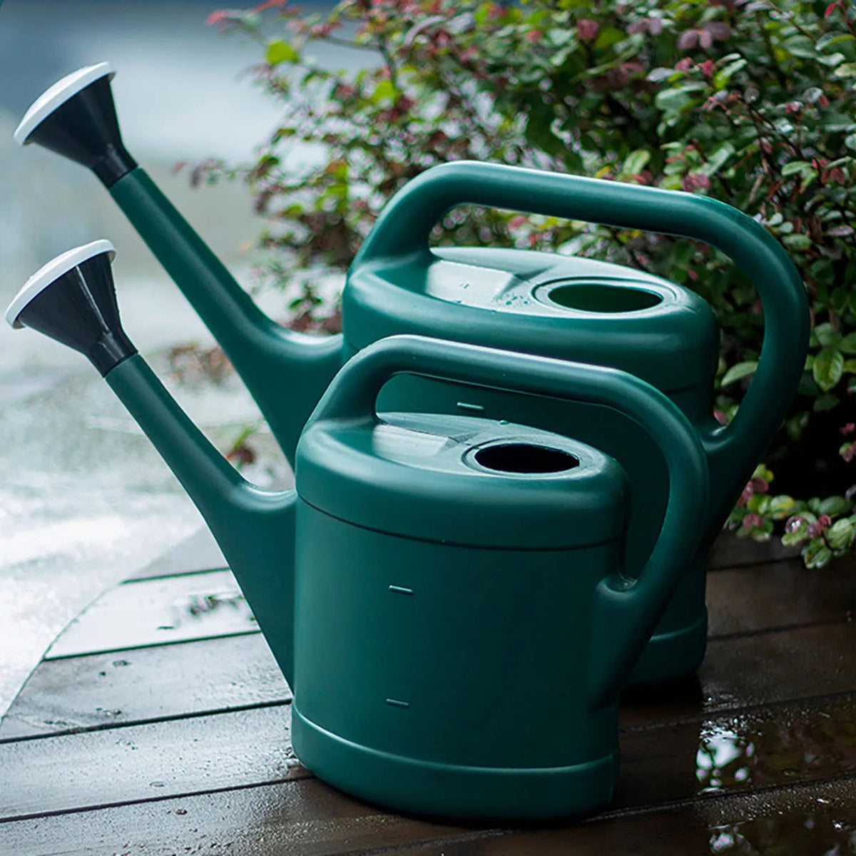 Large-volume watering can with long spout – plastic for garden care