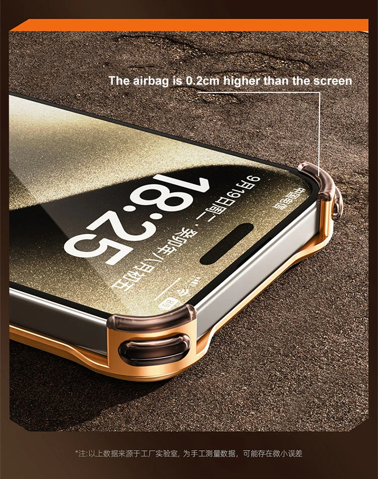 Metal Alloy Frameless iPhone Case