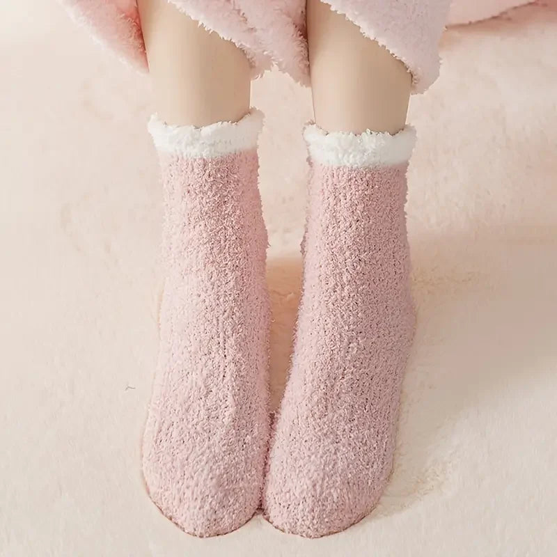 Winter Socks FrostStep | With Fleece Lining | 5-Pack | Solid Color | Size EU 34–40