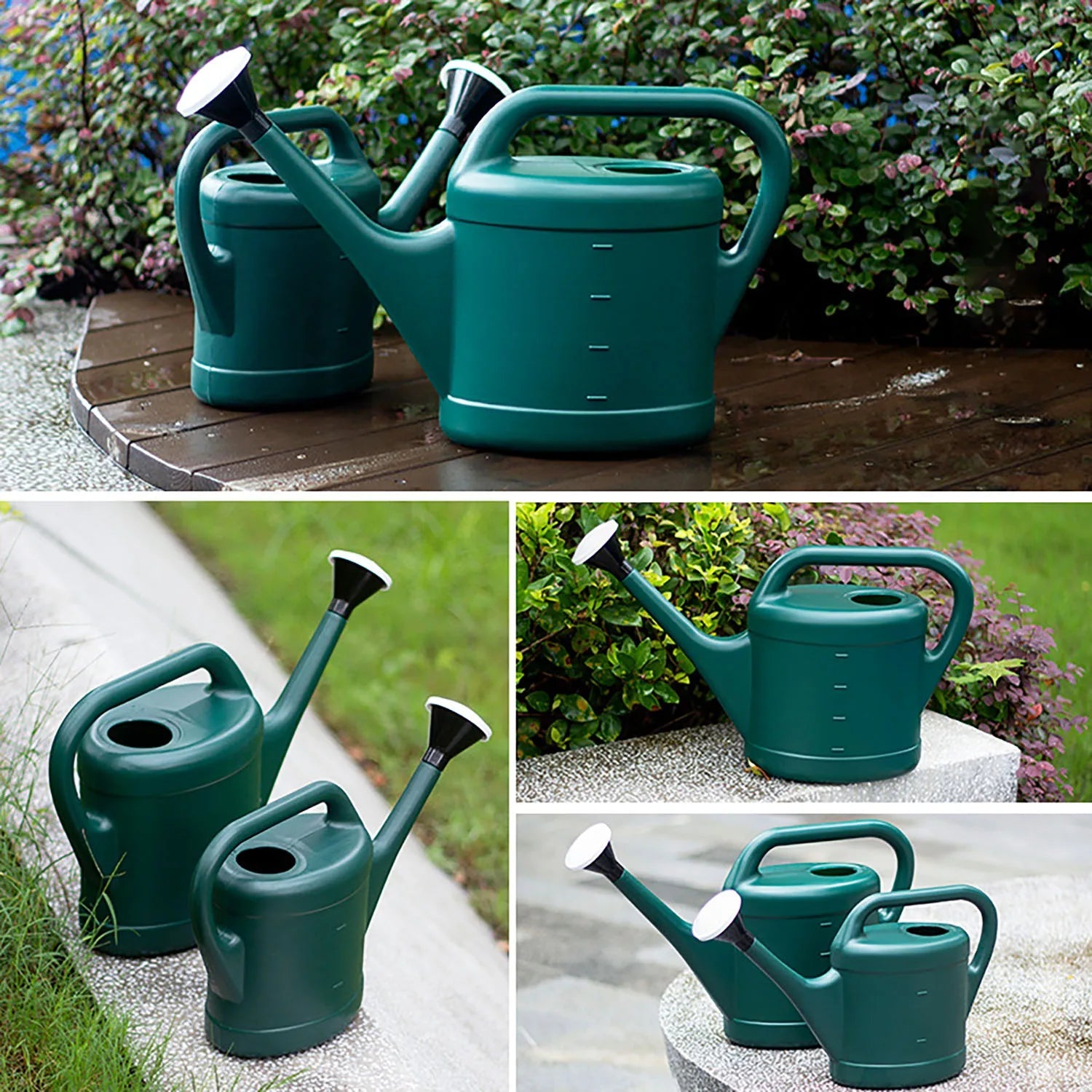 Large-volume watering can with long spout – plastic for garden care