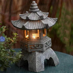 Japanese garden lantern - Weatherproof LED outdoor lighting for Zen gardens