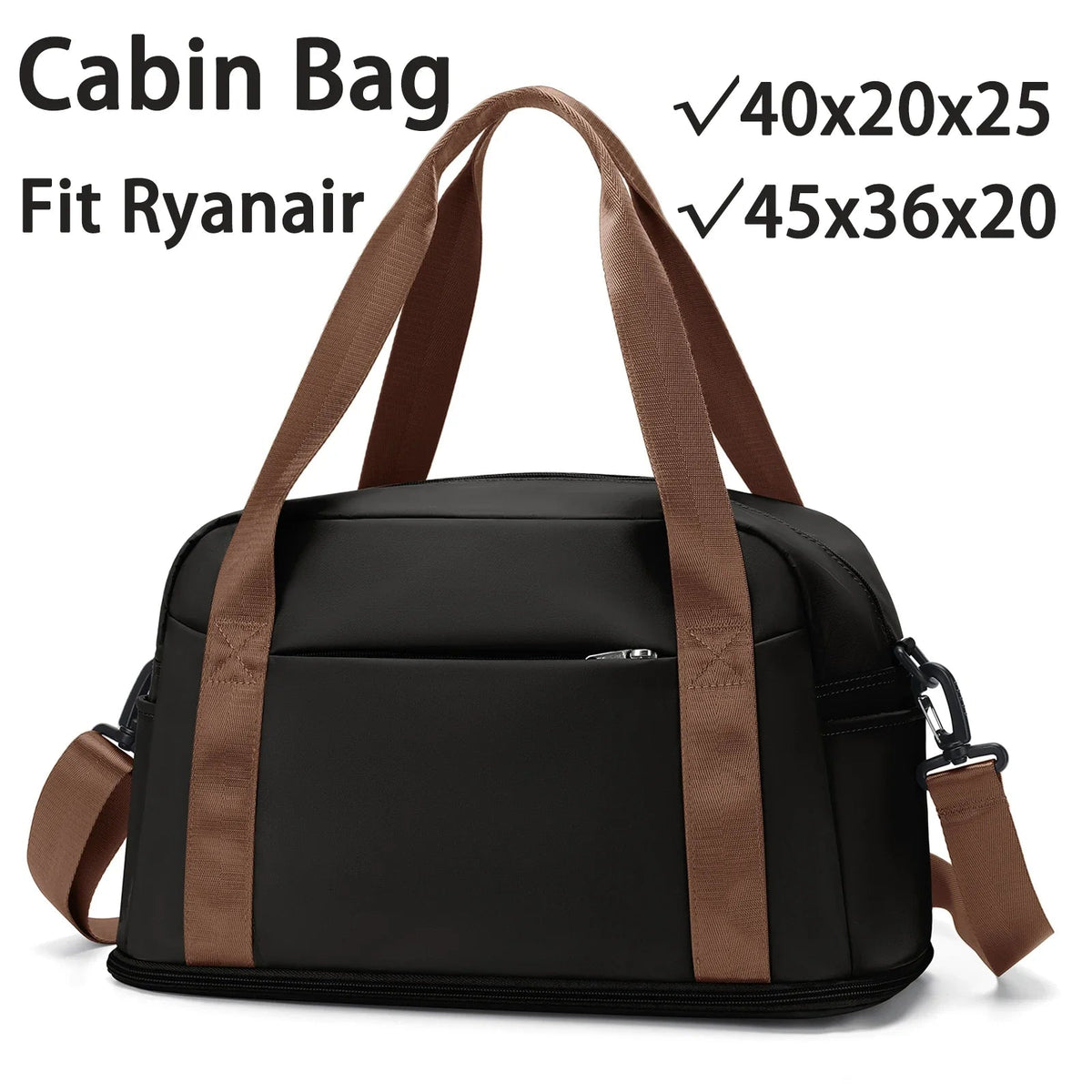 Travel bag "Skyvora" | Maximum size for hand luggage | Light & versatile | 40x20x25 cm & 45x36x20 cm