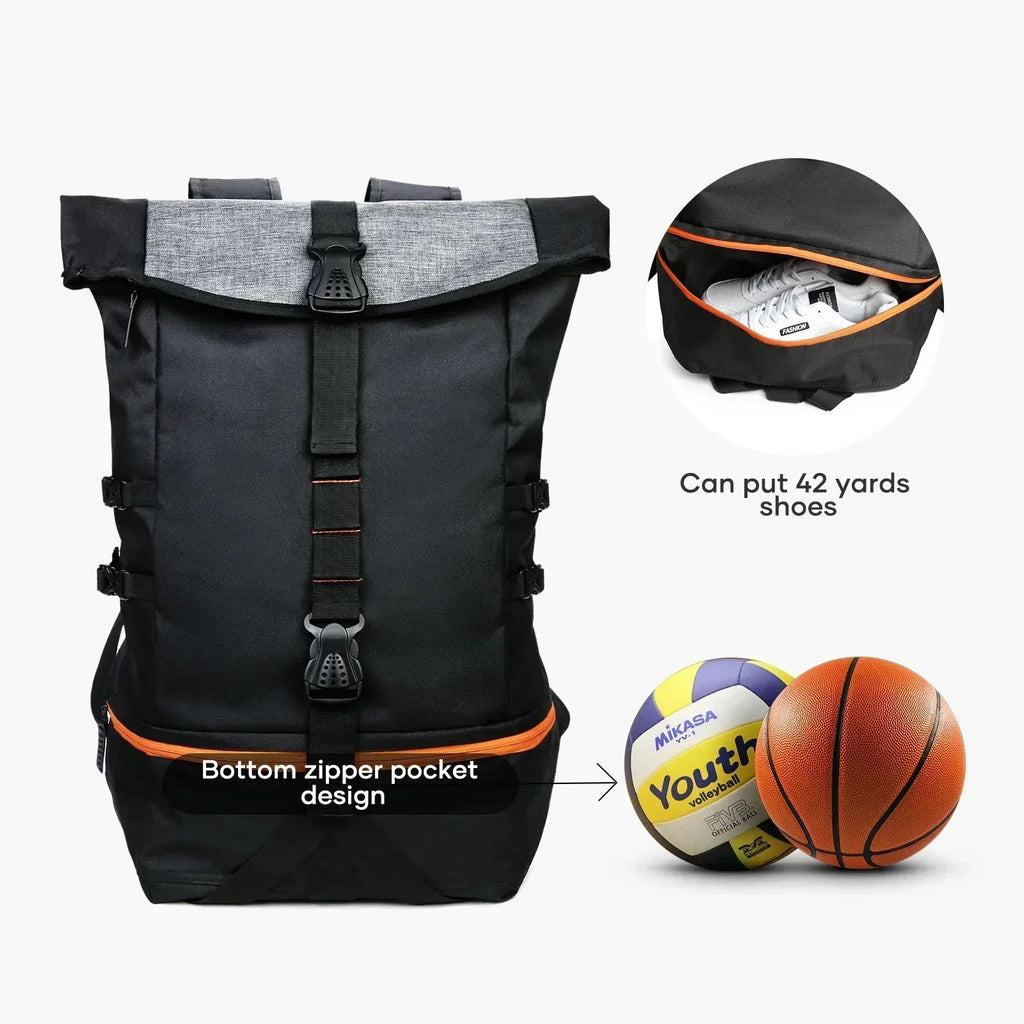 SportGear Backpack with Ball Compartment and Shoe Compartment – 35L Softback