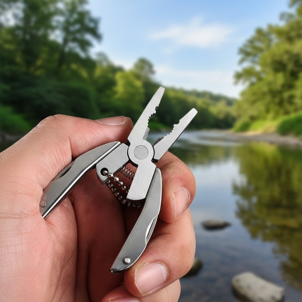 Stainless Edge EDC Multi-Tool Emergency Keychain with Pliers and Screwdrivers