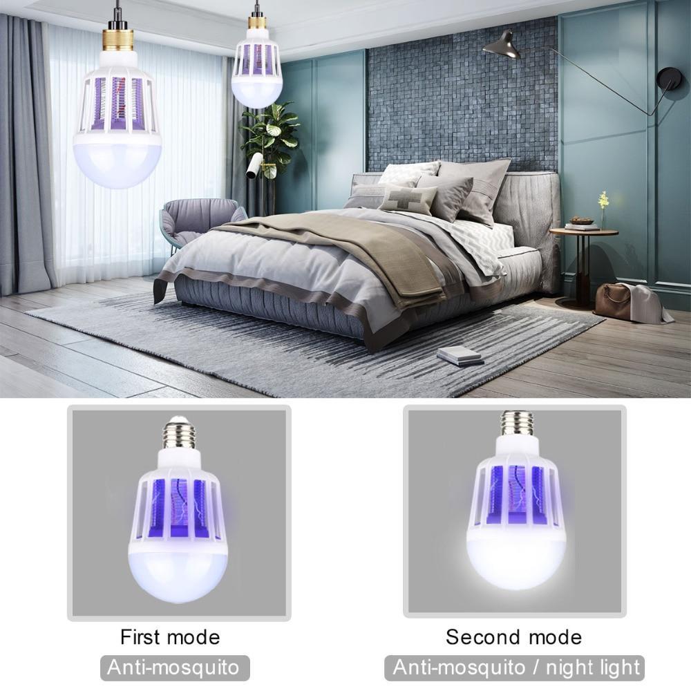 IcoolGadgets AC175~220V LED Mosquito Killer Bulb E27/B22 LED Bulb For Home Lighting Bug Zapper Trap Lamp Insect Anti Mosquito Repeller Light