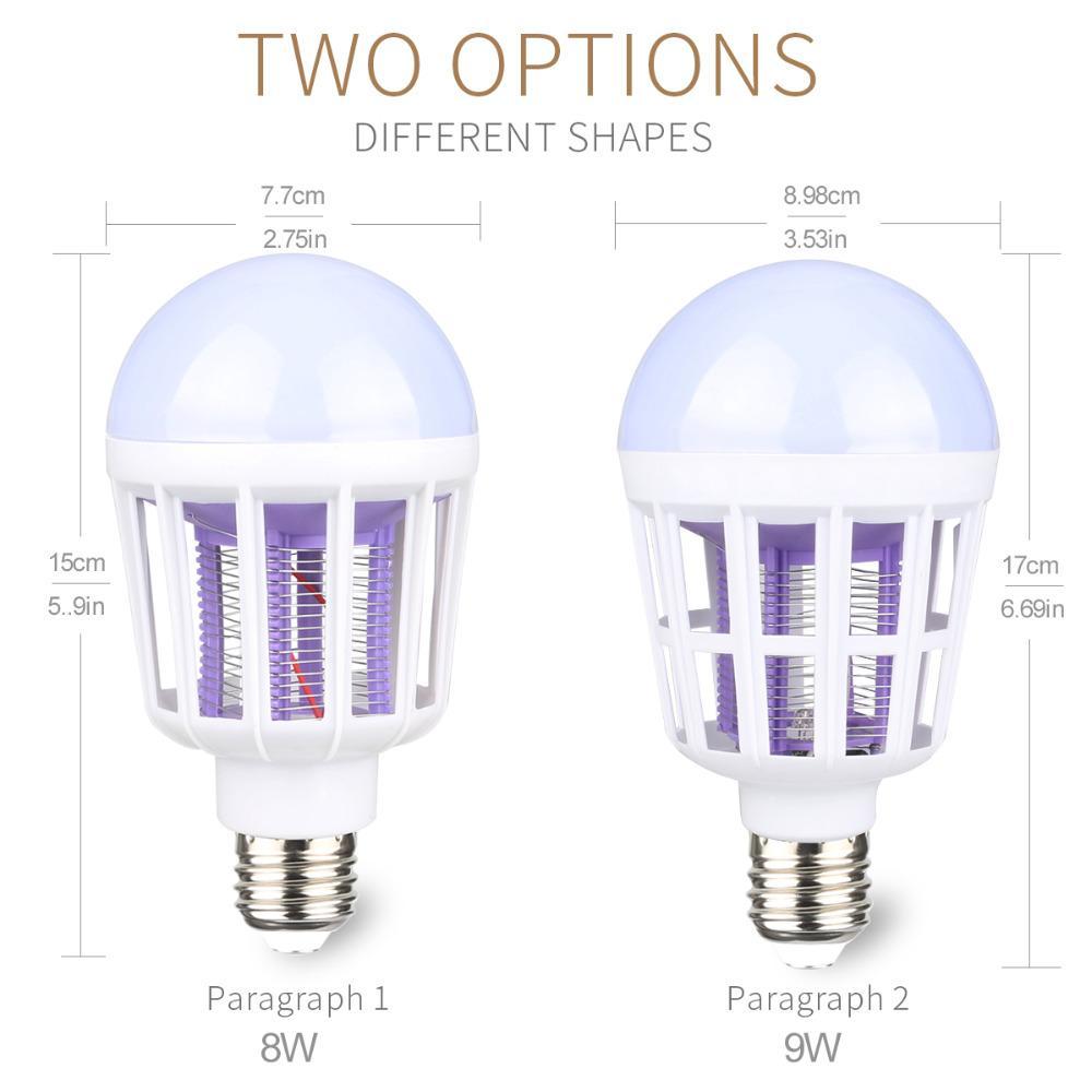 IcoolGadgets AC175~220V LED Mosquito Killer Bulb E27/B22 LED Bulb For Home Lighting Bug Zapper Trap Lamp Insect Anti Mosquito Repeller Light