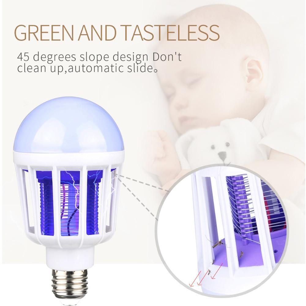 IcoolGadgets AC175~220V LED Mosquito Killer Bulb E27/B22 LED Bulb For Home Lighting Bug Zapper Trap Lamp Insect Anti Mosquito Repeller Light