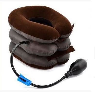 Luxury inflatable neck support for pain relief & posture correction