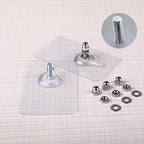 Self-adhesive wall hooks with thread | For secure hold and versatile use