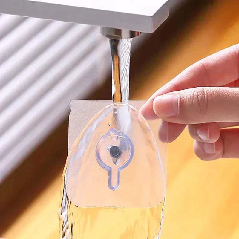 Self-adhesive wall hooks with thread | For secure hold and versatile use