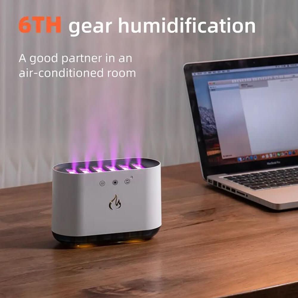 Humidifier with LED Colors & 6 Nozzle Moisture Distribution