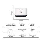 Humidifier with LED Colors & 6 Nozzle Moisture Distribution