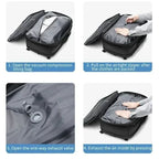 Compressible travel backpack with laptop compartment