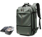 Compressible travel backpack with laptop compartment