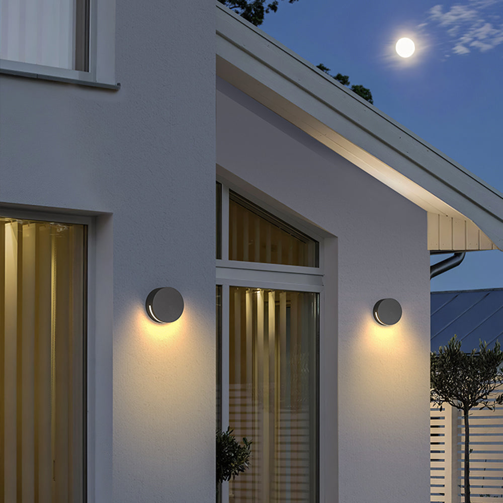 Modern Round Wall Lamp | IP65 Waterproof for Outdoor LED