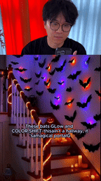 Luminous LED Bat Wall Stickers 24PCS