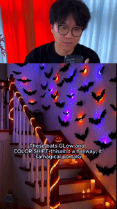 Luminous LED Bat Wall Stickers 24PCS
