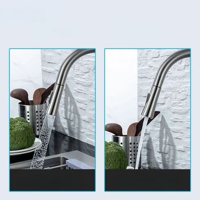 Smart Sensor Kitchen Faucet with Pull-Out Spout