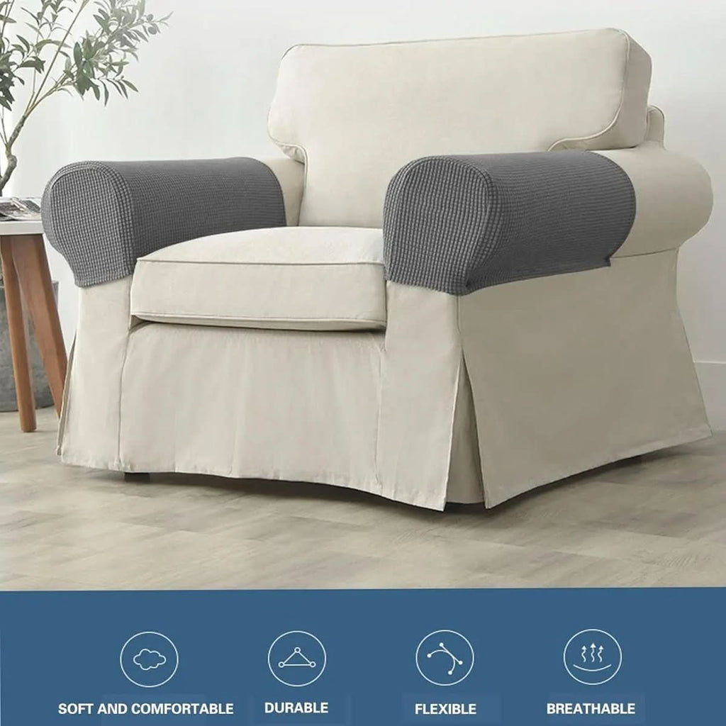 2-piece waterproof armrest covers with jacquard design