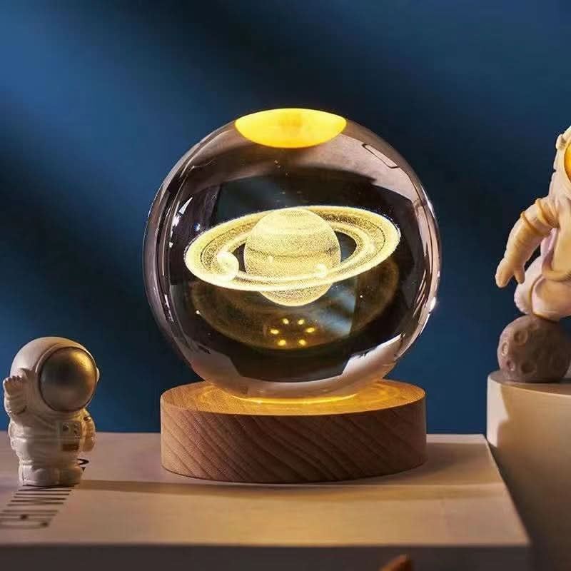 Elegant 3D LED Night Light with Sparkling Star Effect