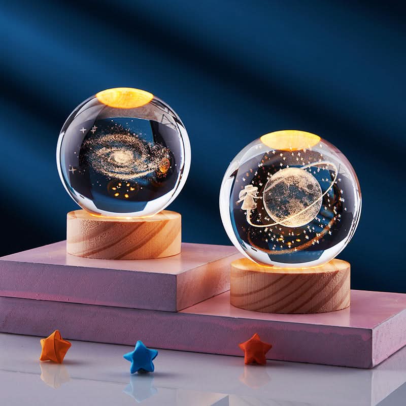 Elegant 3D LED Night Light with Sparkling Star Effect