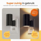 Dimmed light with sensor for bedroom & hallway