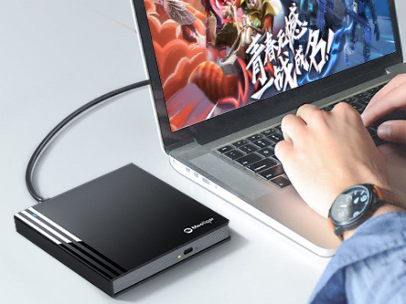 External USB DVD Burner With External CD Drive