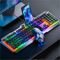 Metal Mechanical Keyboard And Mouse Set