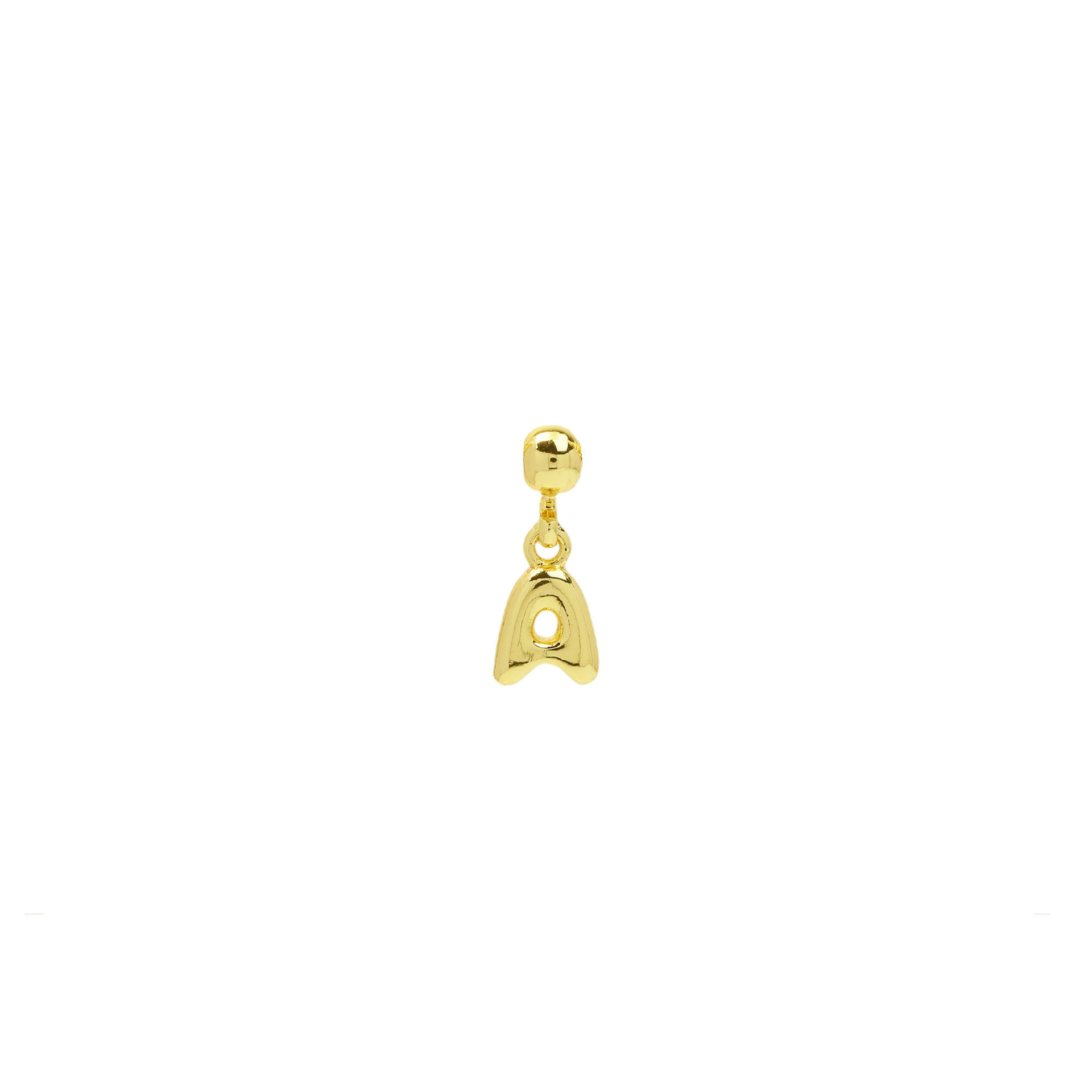 Dainty Satellite Bubble Letter Name Necklace