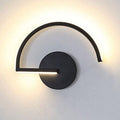 Curved Wall Lamp in Aluminum in Modern Style