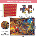 Christmas Advent Calendar Puzzle Game 1000 Pieces
