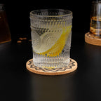 Retro Print Heat-Resistant, Non-Slip, And Absorbent Cork Coasters (Mixed Set of 4)