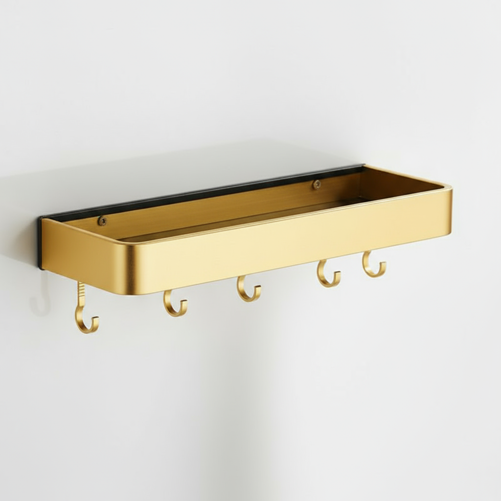 DecoShelf | modern wall shelf wood for bathroom