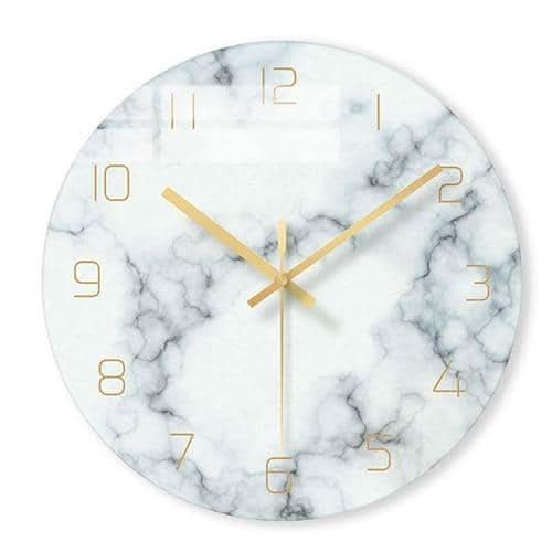 Olive - Elegant Wall Clock with Marble Inspiration