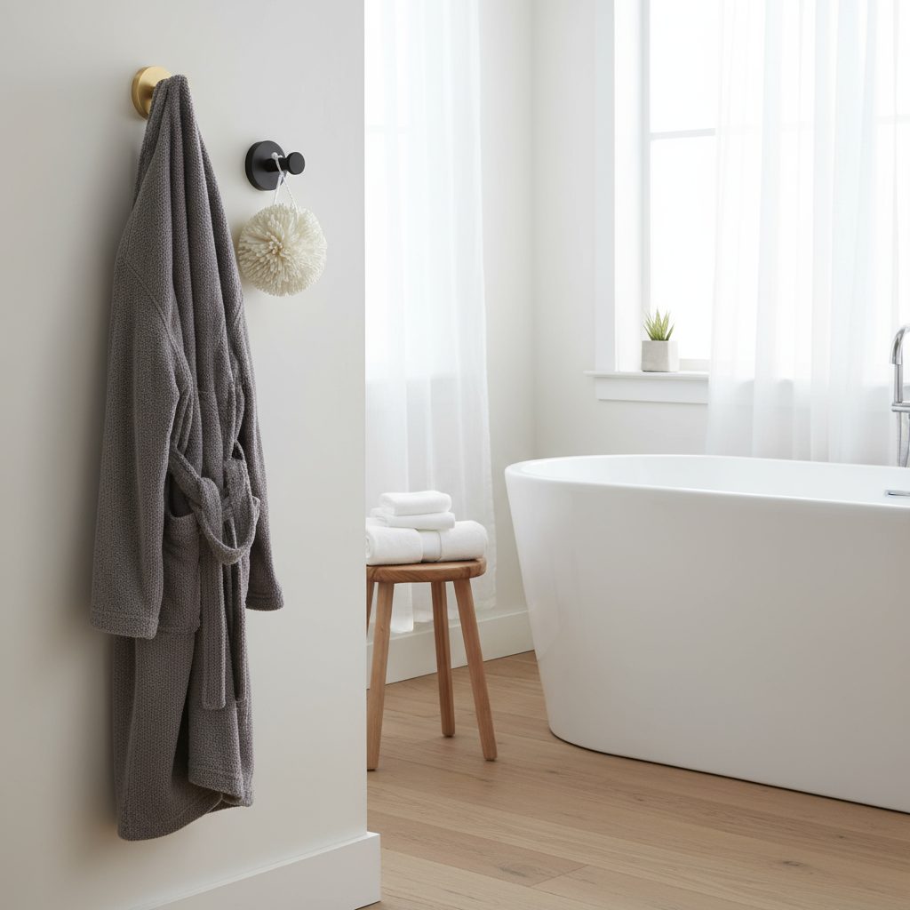 KRAM Solid Brass Bath Hook | Contemporary Hook