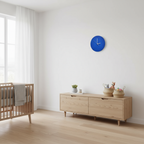 CobaltTick | Wall clock Modern Cobalt Blue 30 cm MDF wood