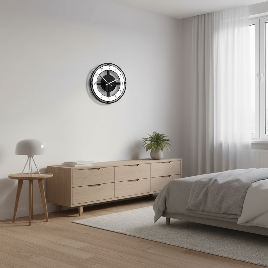 Large Wall Clock Black | Modern Wall Design