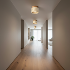 Creative Japanese Ceiling Lamp in Cream Style