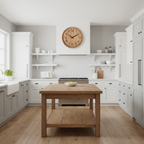 Elegant Wooden Wall Clock – Silent Kitchen Clock