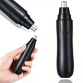 Men's Rechargeable USB Ear and Nose Hair Trimmer, Painless Facial and Eyebrow Groomer