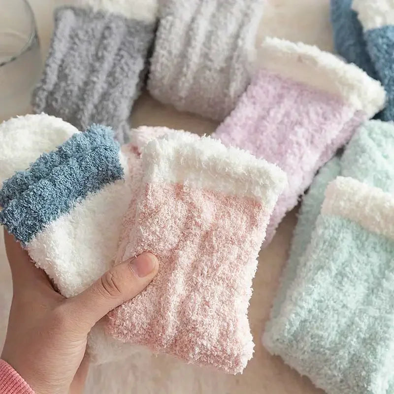 Winter Socks FrostStep | With Fleece Lining | 5-Pack | Solid Color | Size EU 34–40