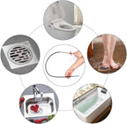 Drain cleaning tool with effortless four-claw design