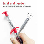 Drain cleaning tool with effortless four-claw design