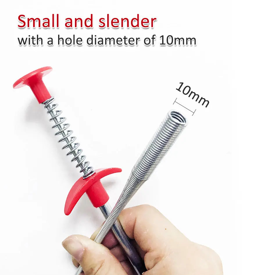 Drain cleaning tool with effortless four-claw design
