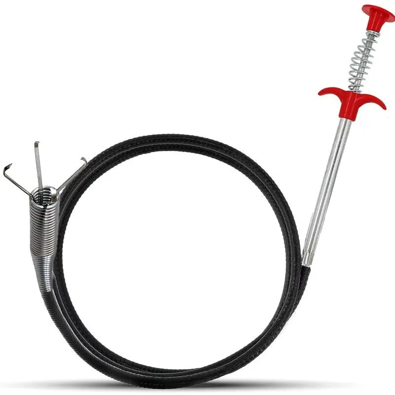 Drain cleaning tool with effortless four-claw design